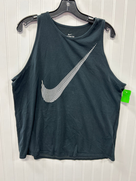 Athletic Tank Top By Nike In Black, Size:Xl
