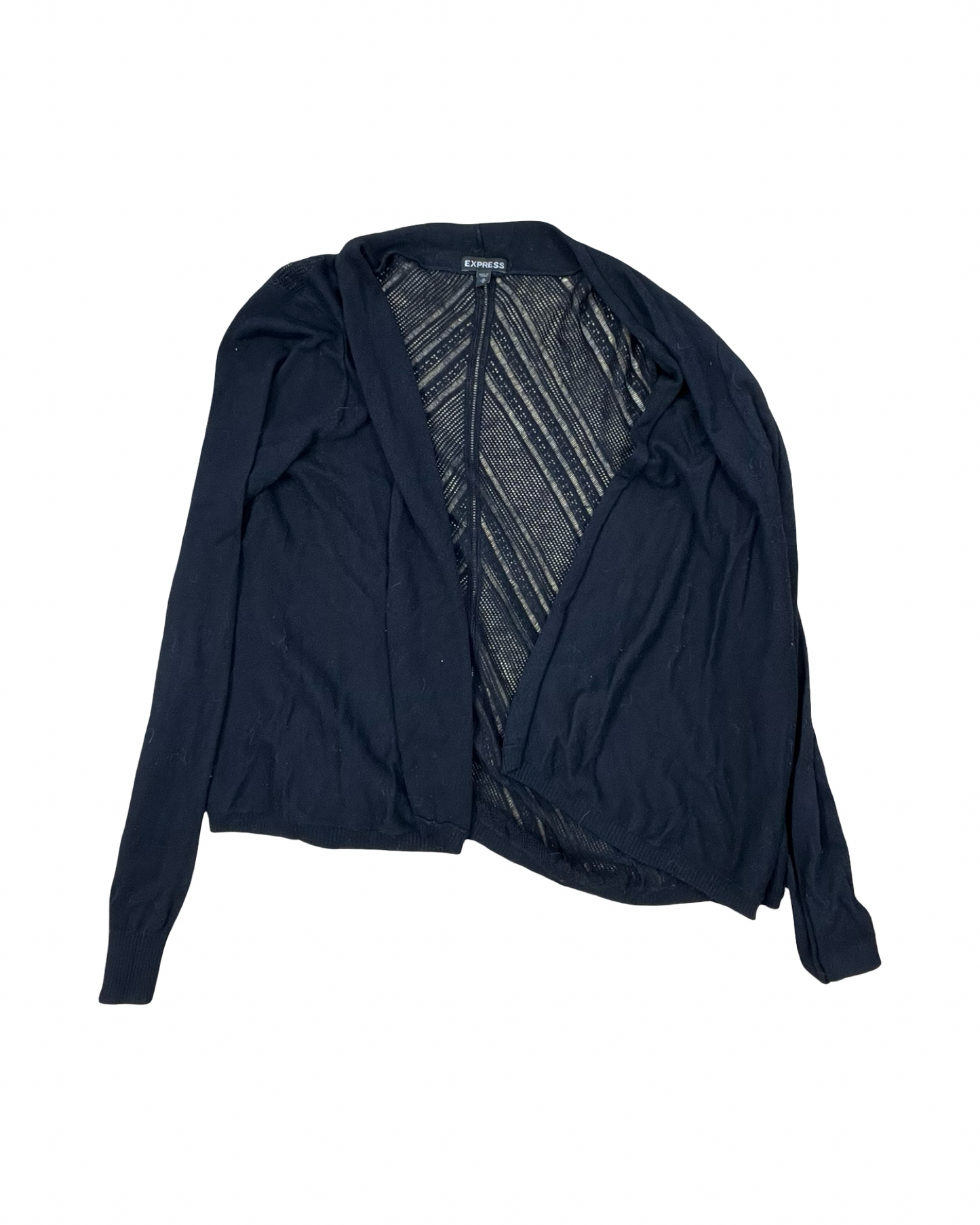 Cardigan By Express In Black, Size:M