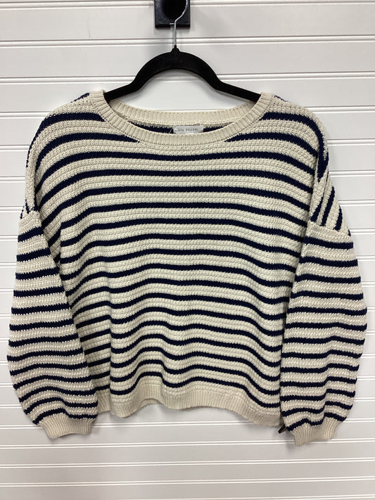 Top Ls By Blu Pepper In Blue & Cream, Size:L