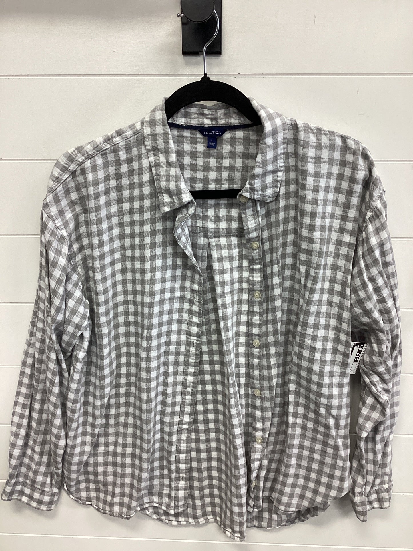 Top Ls By Nautica In White, Size:L