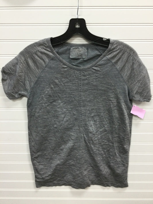 Athletic Top Ss By Athleta In Grey, Size:M