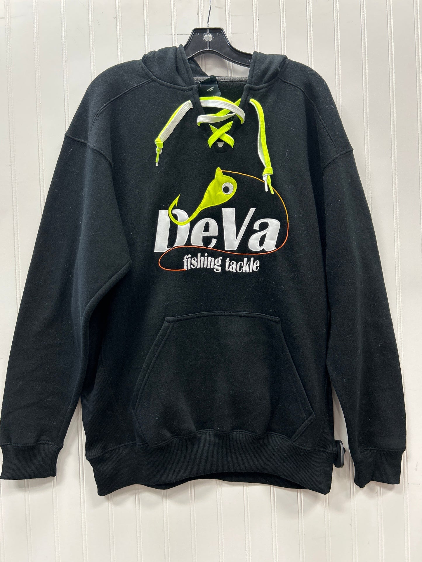 Sweatshirt Hoodie By Clothes Mentor In Black, Size:L