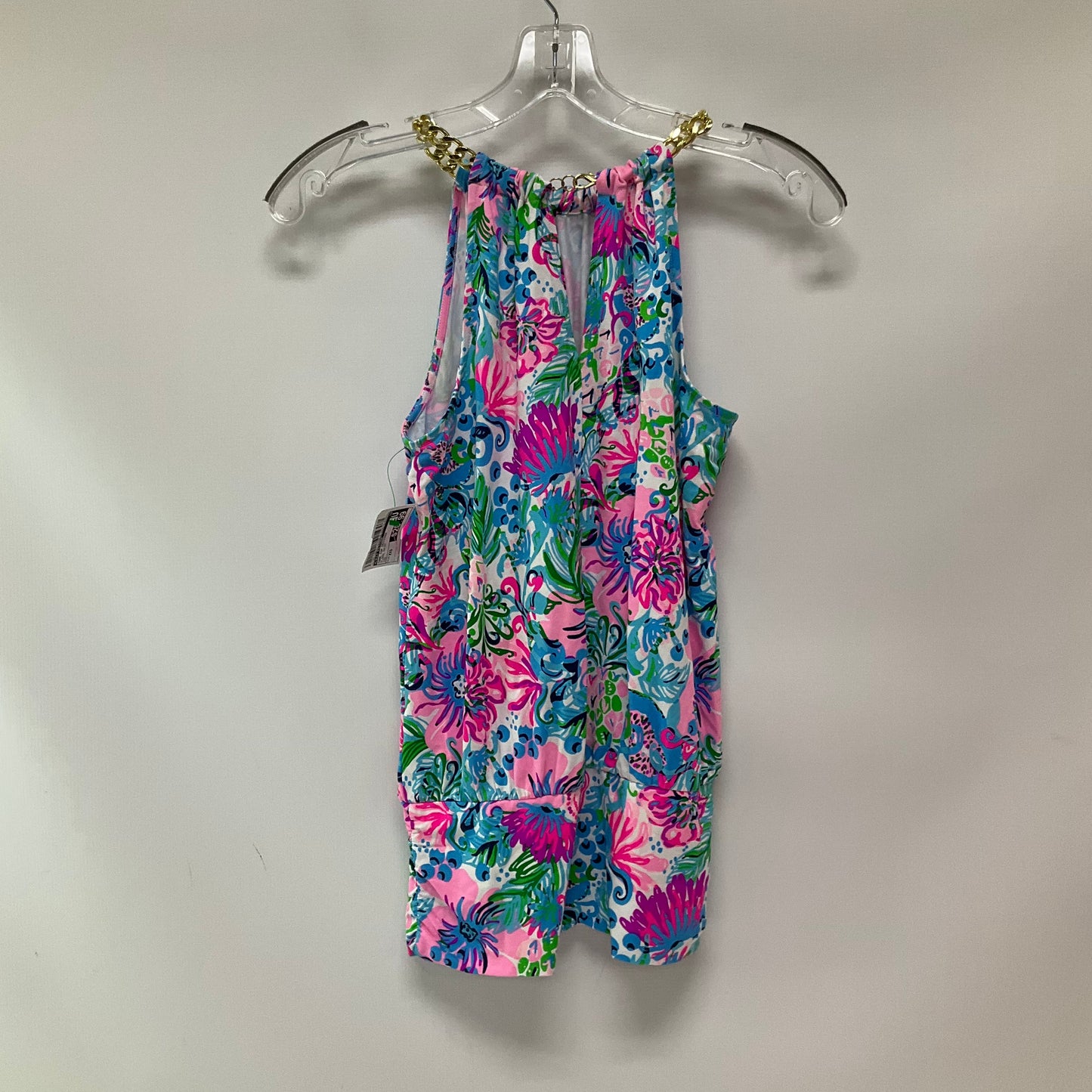 Tank Top Designer By Lilly Pulitzer In Floral Print, Size:Xxs