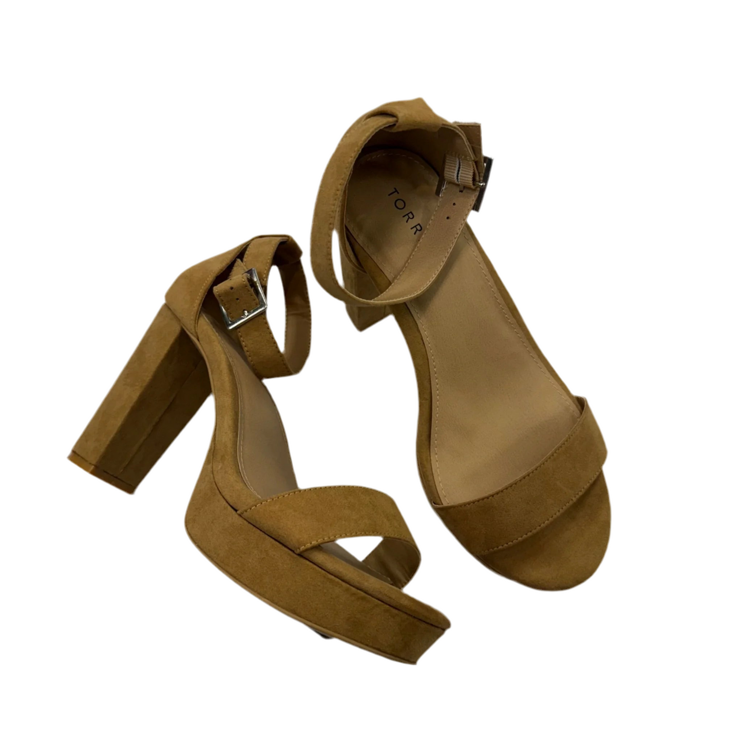 Shoes Heels Block By Torrid In Tan, Size: 10