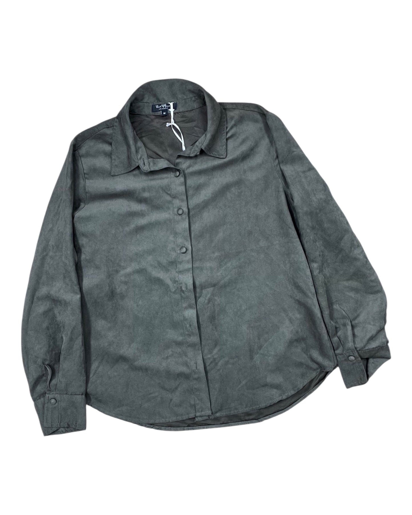 Blouse Ls By Velvet Heart In Green, Size:M