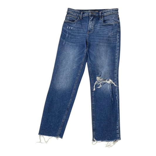 Jeans Straight By Kut In Blue Denim, Size:2