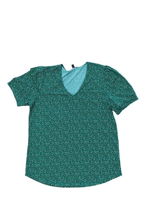 Top Ss By Adrianna Papell In Green & White, Size:S