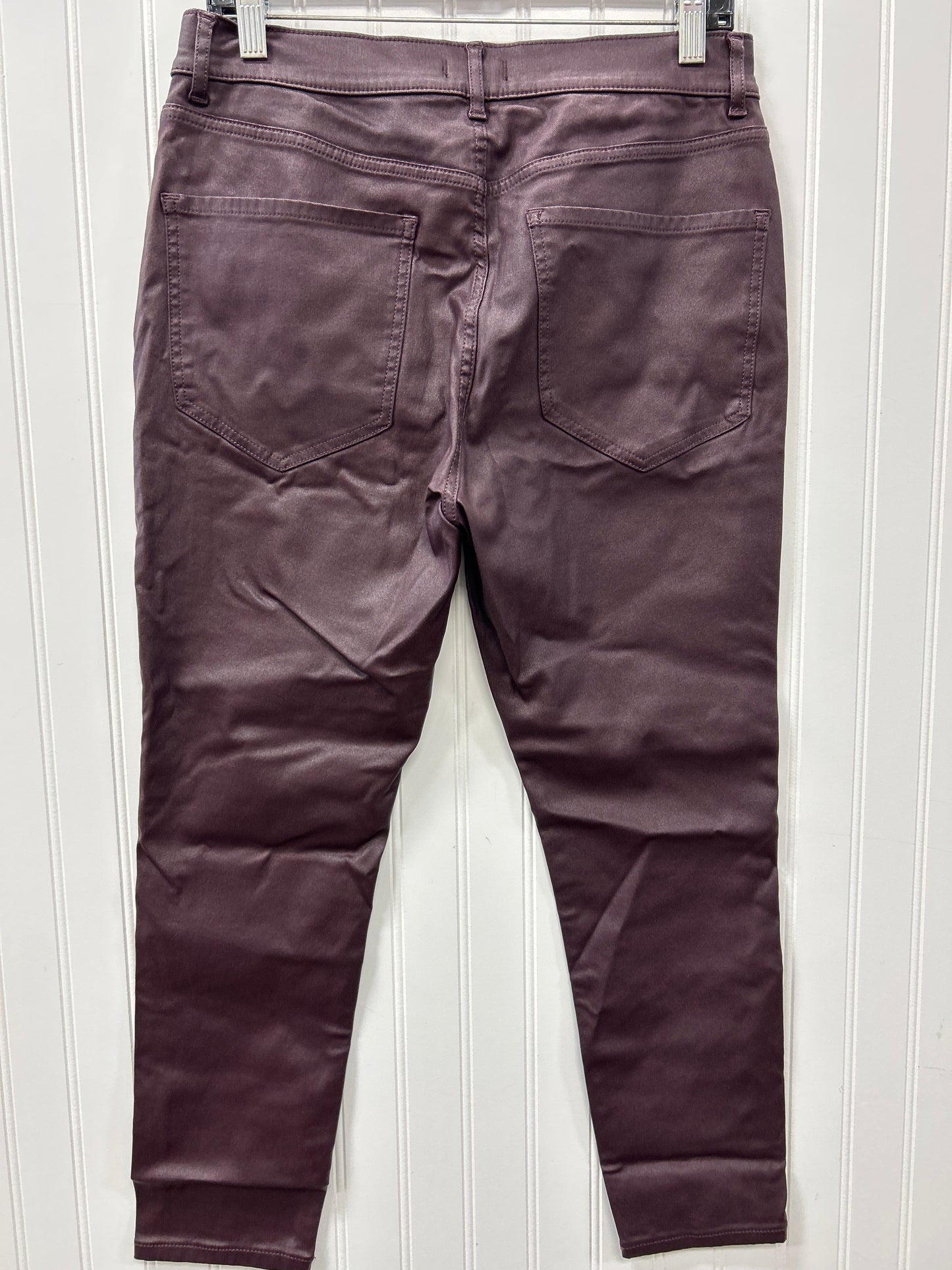 Jeans Skinny By Express In Purple Denim, Size:10