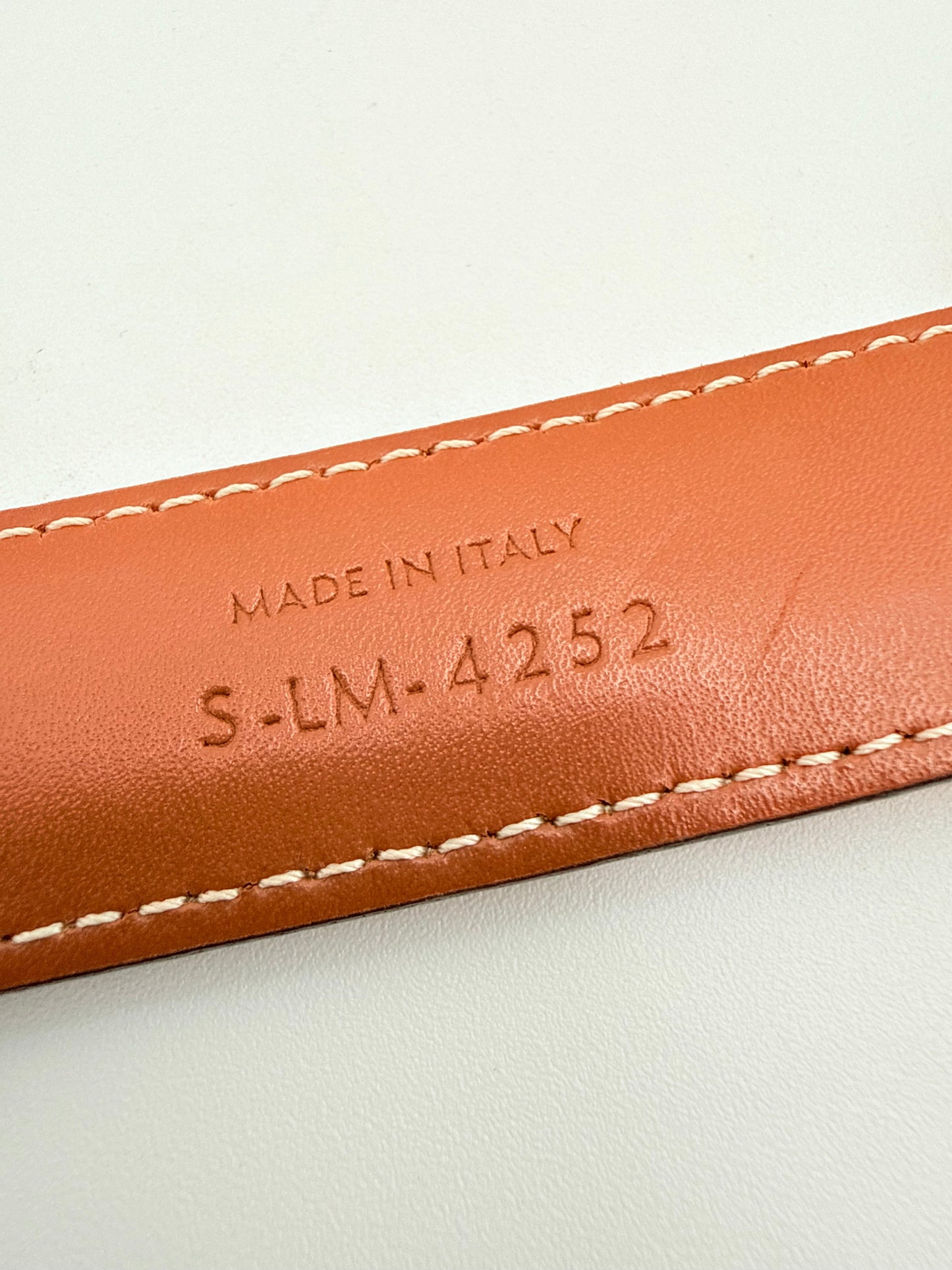 Belt Luxury Designer By Celine In Brown, Size: XS
