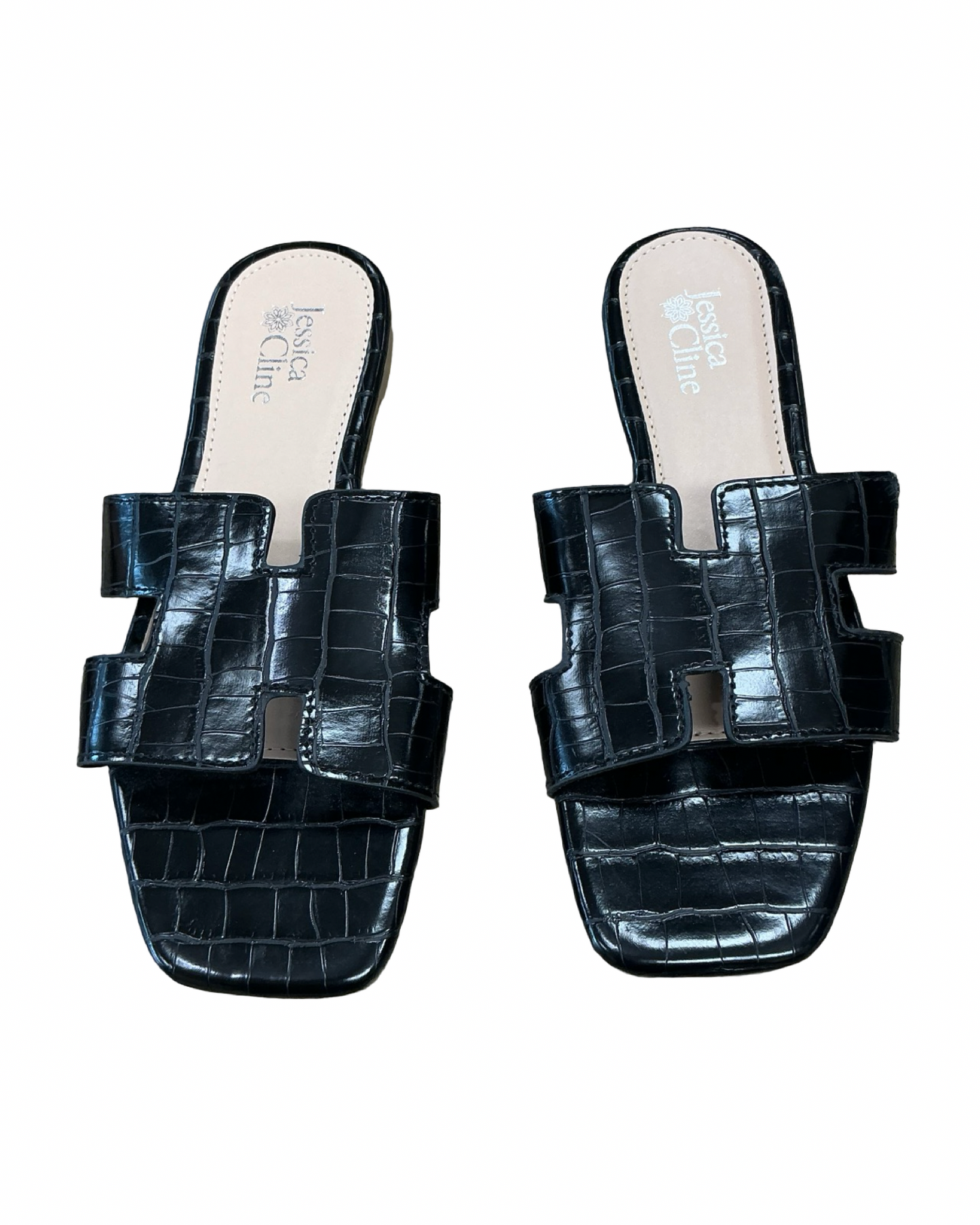 Sandals Flats By Clothes Mentor In Black, Size:7