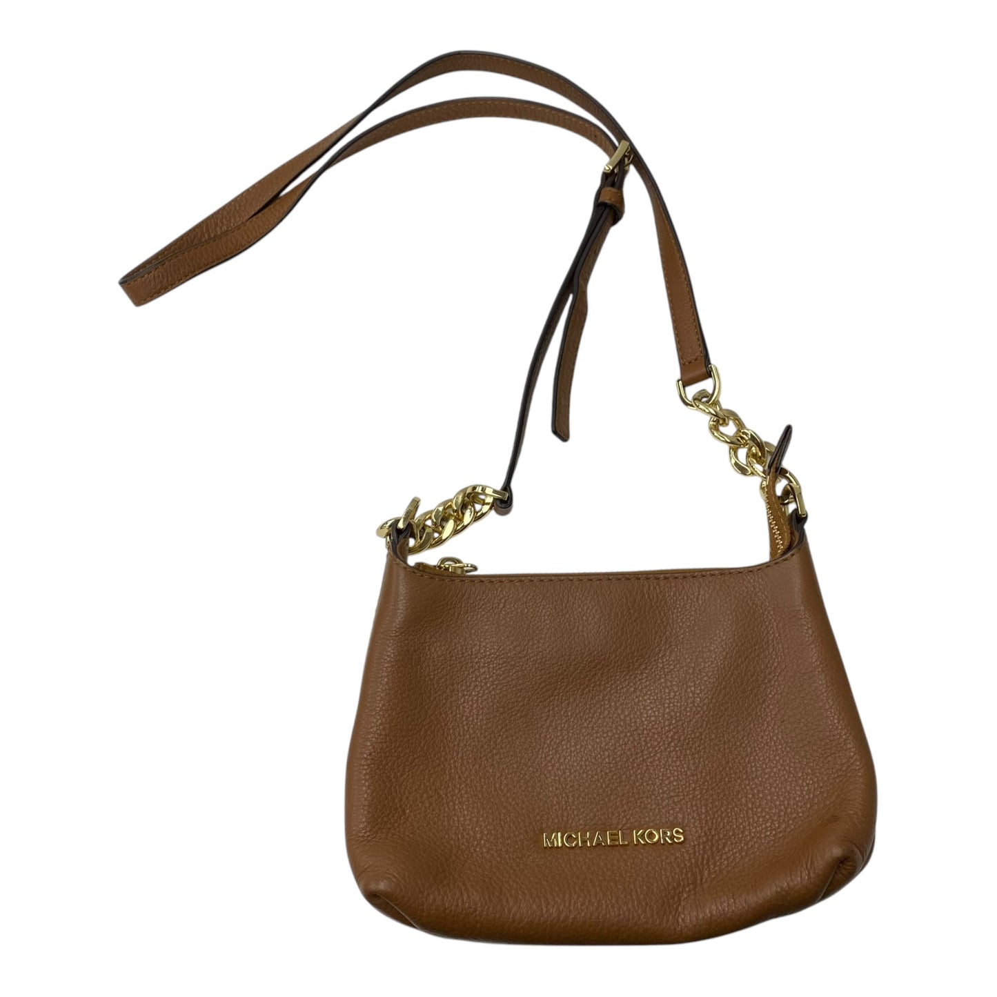 Crossbody Designer By Michael Kors In Brown, Size:Small