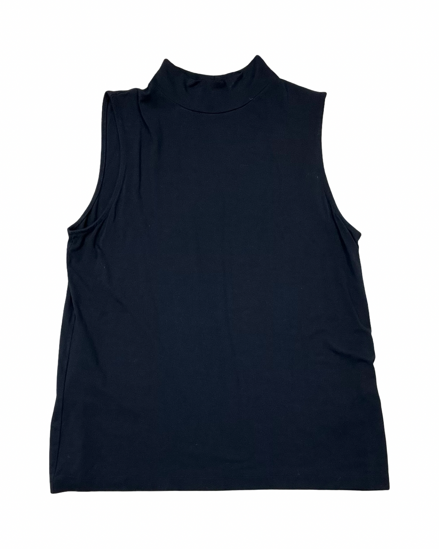 Top Sleeveless By Chicos In Black, Size:L