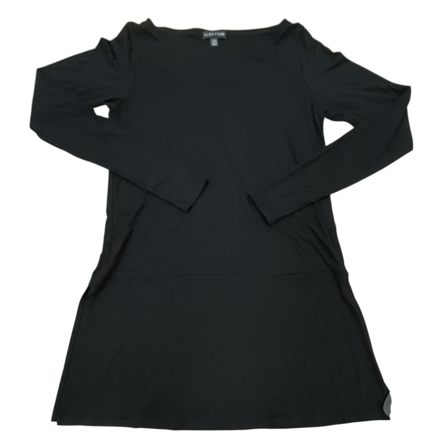 Top Ls Designer By Eileen Fisher In Black, Size:Xxs