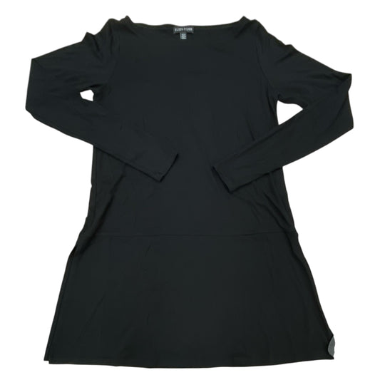 Top Ls Designer By Eileen Fisher In Black, Size:Xxs