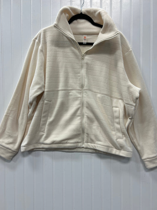 Athletic Fleece By Mono B In Cream, Size:2X