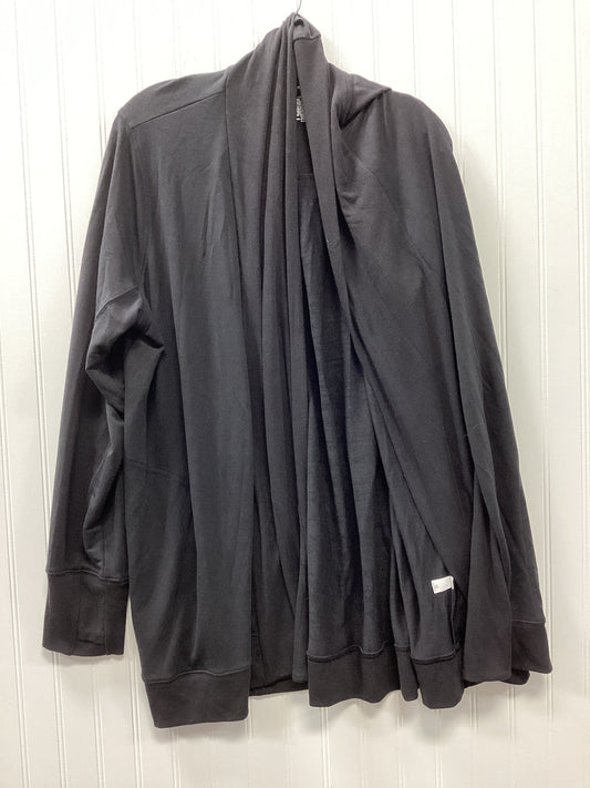 Cardigan By Tek Gear In Black, Size:2X
