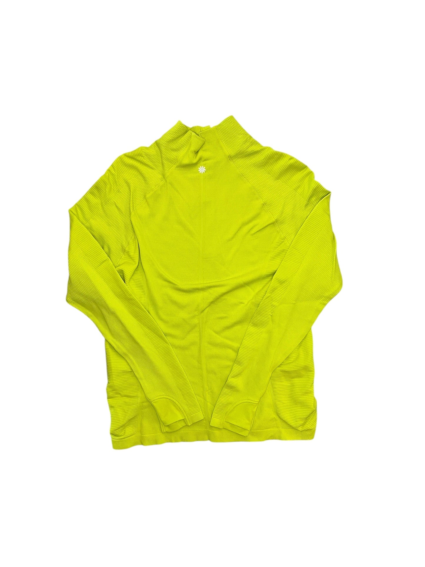 Athletic Top Ls Collar By Athleta In Green, Size:L