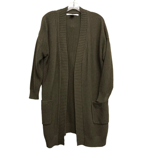 Sweater Cardigan By Max Studio In Green, Size:1X