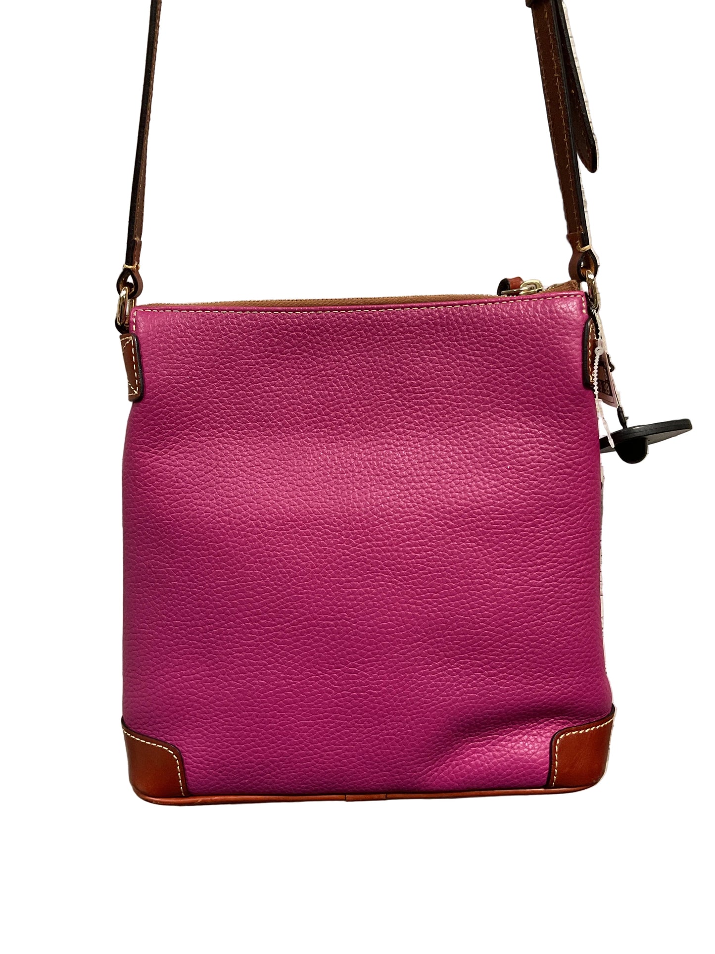 Handbag Designer By Dooney And Bourke In Pink & Tan, Size:Medium