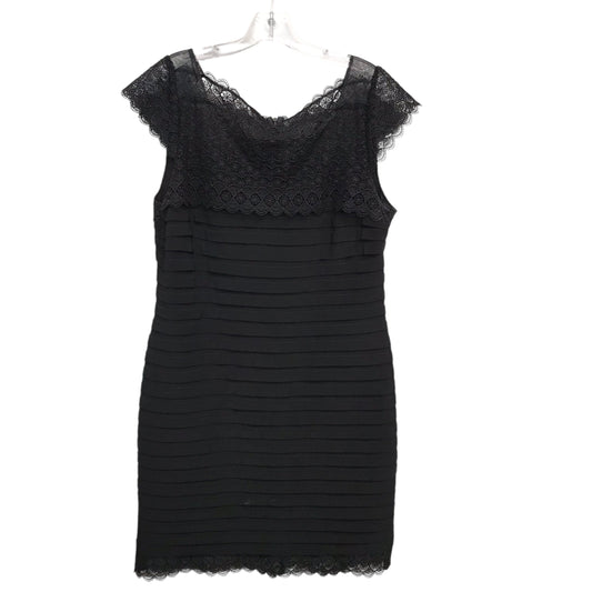 Dress Party Midi By Adrianna Papell In Black, Size:L