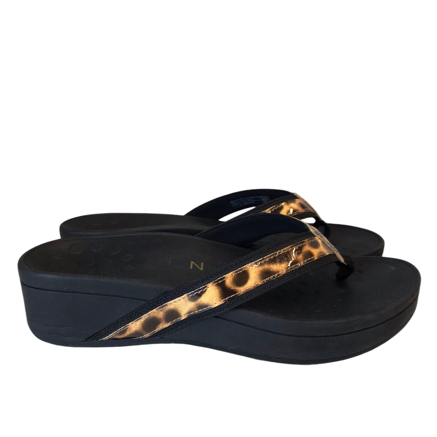 SANDALS FLIP FLOPS by VIONIC In ANIMAL PRINT, Size: 7