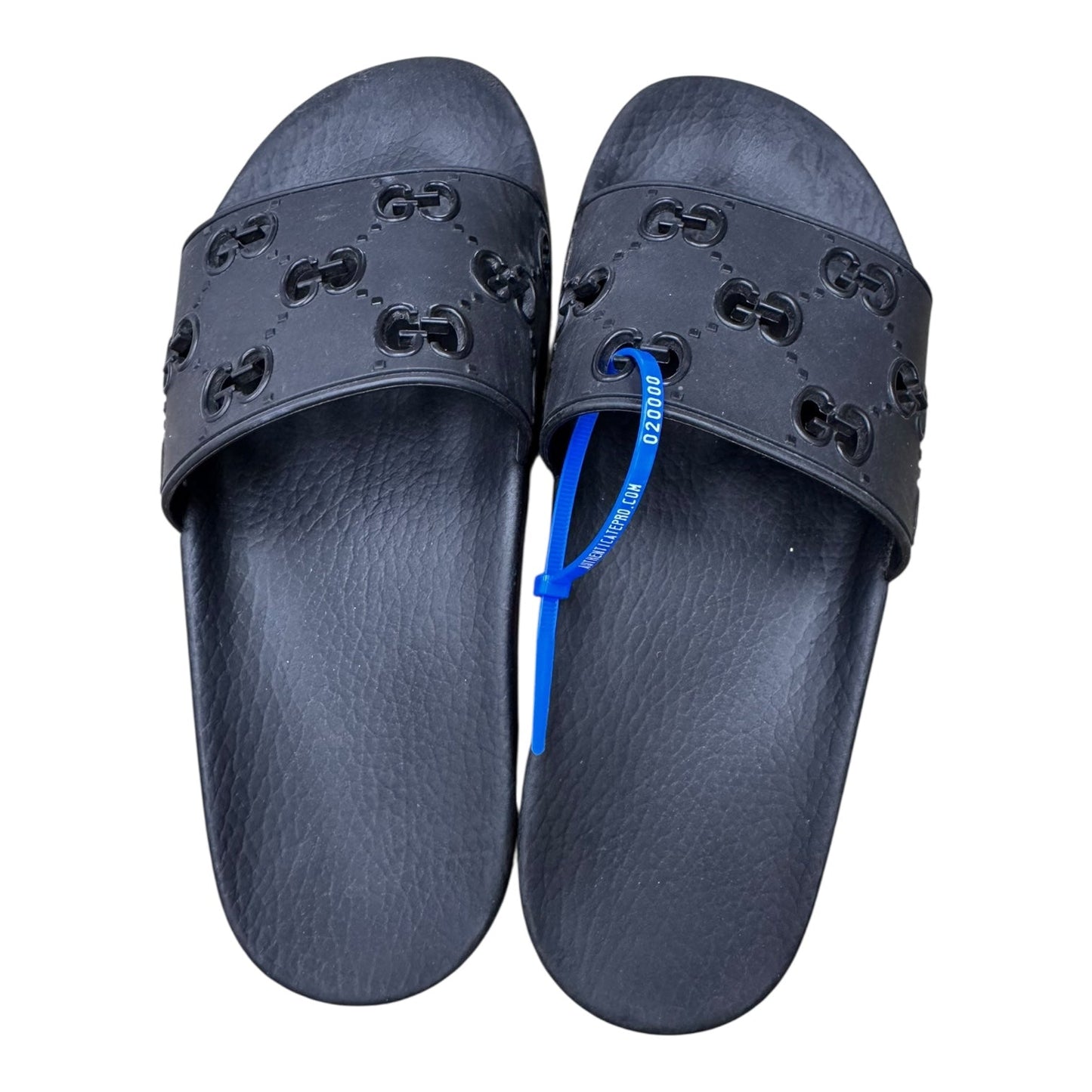 Sandals Luxury Designer By Gucci In Black, Size:7.5