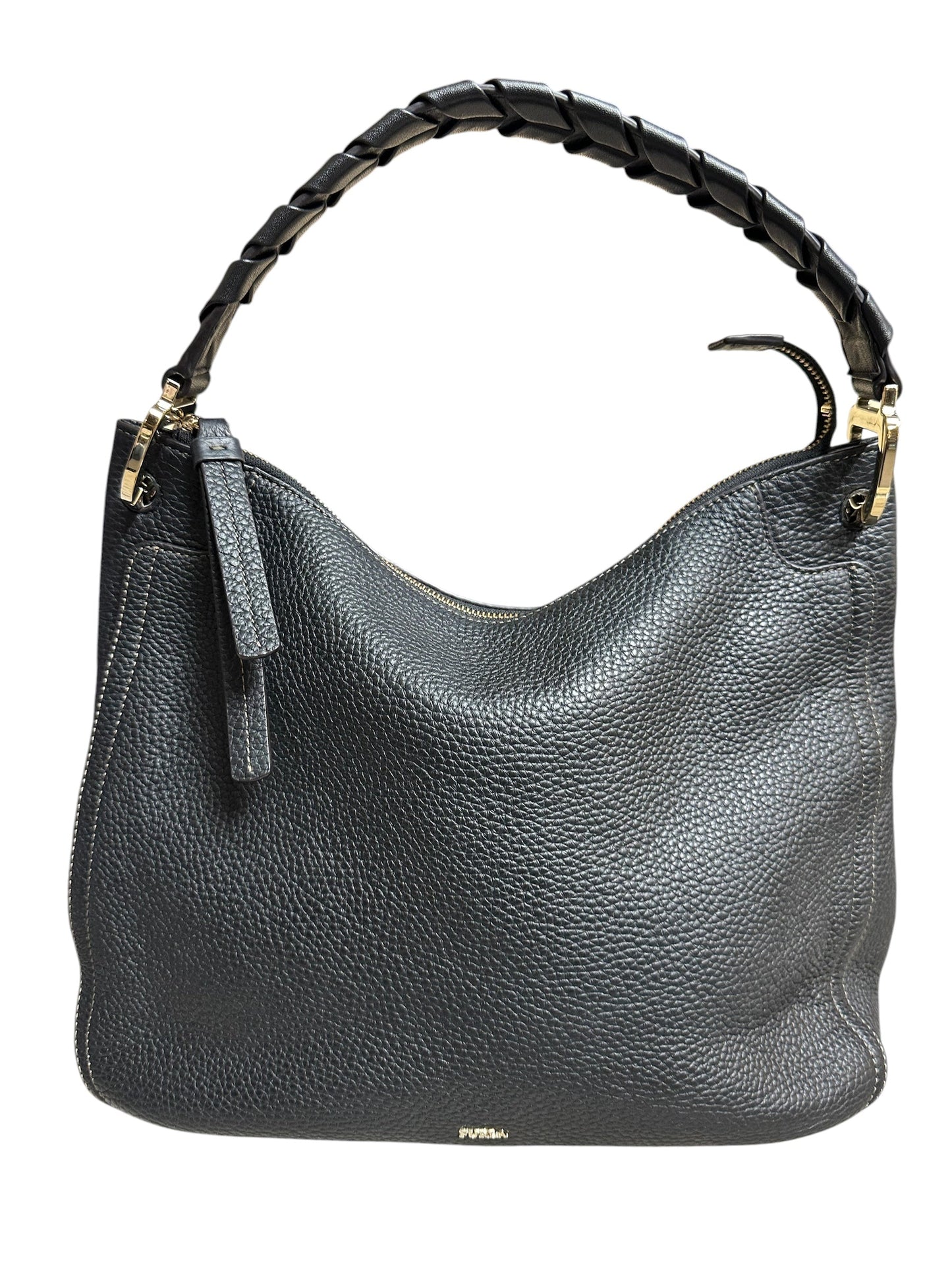 Handbag Luxury Designer By Furla In Black, Size:Medium