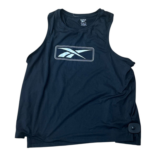 Athletic Tank Top By Reebok In Black, Size:Xl