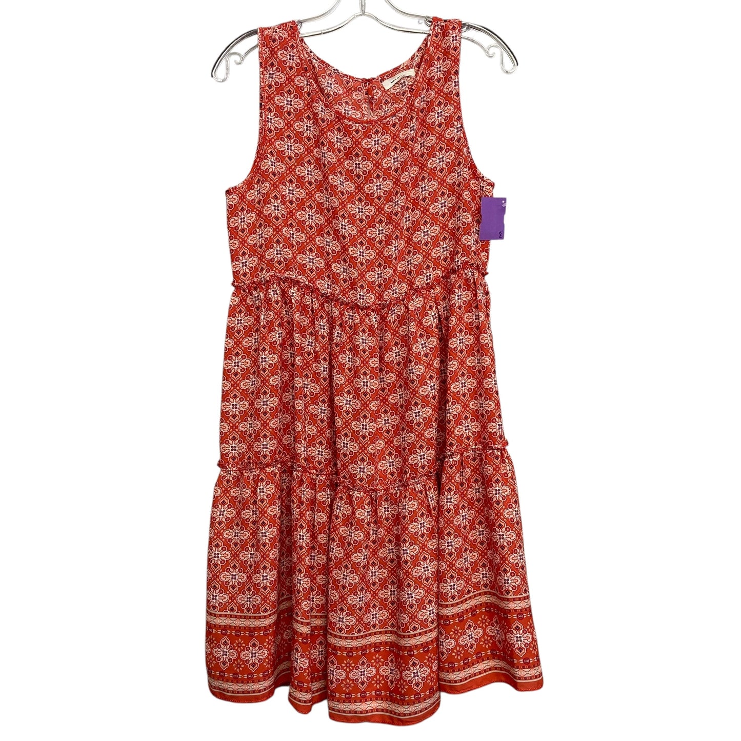 Dress Casual Short By Max Studio In Orange, Size:S