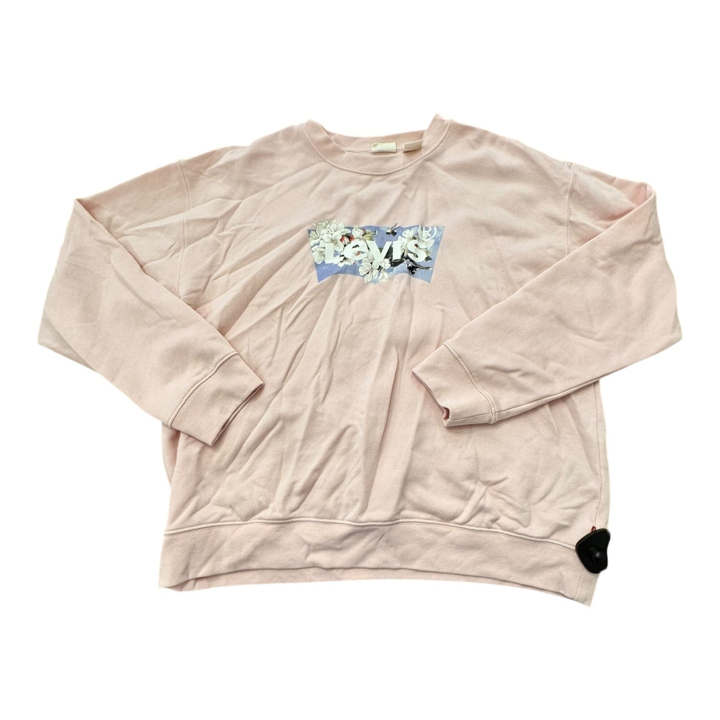 Sweatshirt Crewneck By Levis In Pink, Size:M