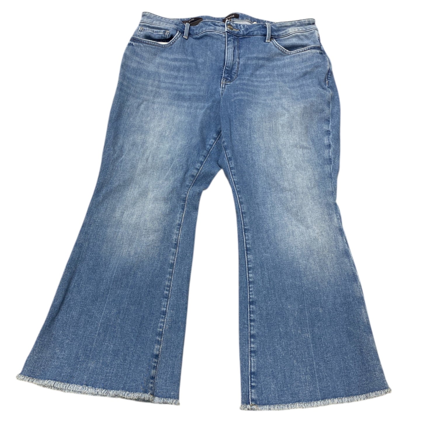 Jeans Flared By Not Your Daughters Jeans In Blue Denim, Size:14