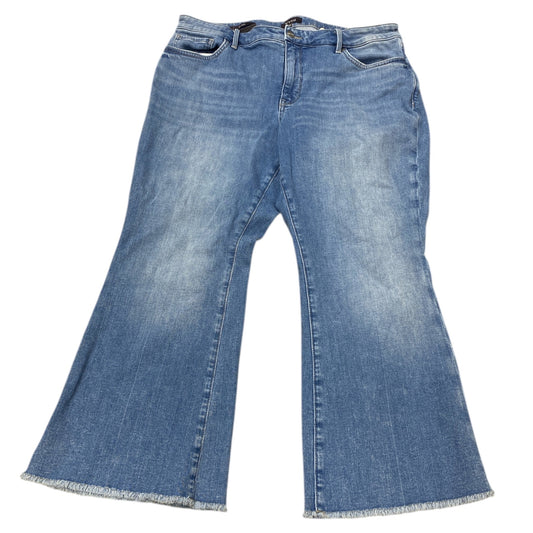 Jeans Flared By Not Your Daughters Jeans In Blue Denim, Size:14