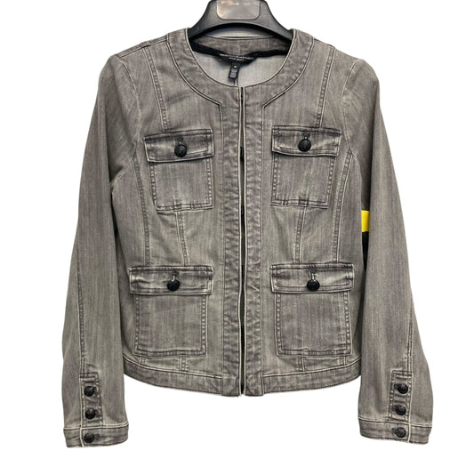 Jacket Denim By White House Black Market In Grey, Size:M