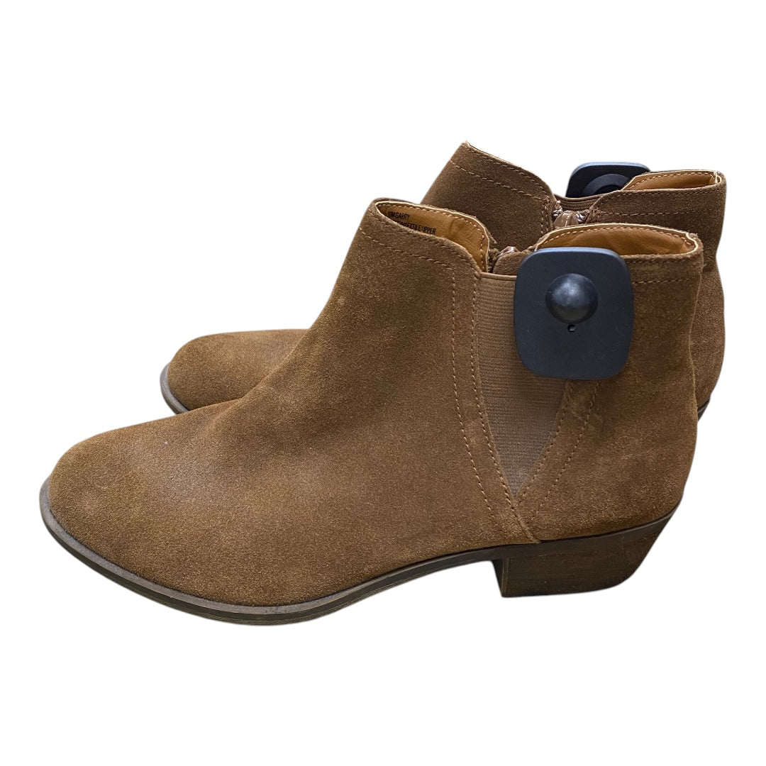 Boots Ankle Heels By Kensie In Brown, Size:10