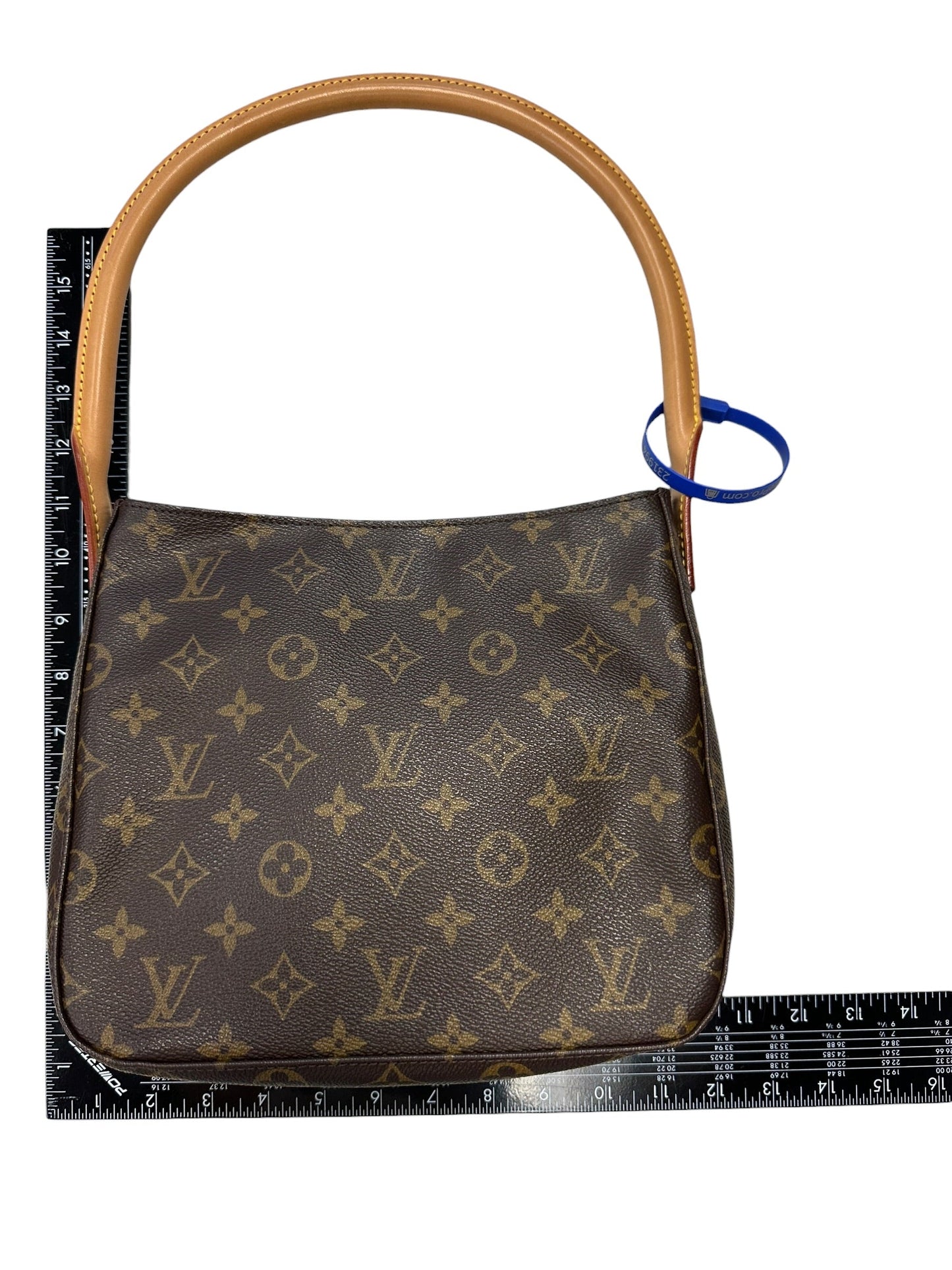 Handbag Luxury Designer By Louis Vuitton In Brown & Tan, Size:Medium
