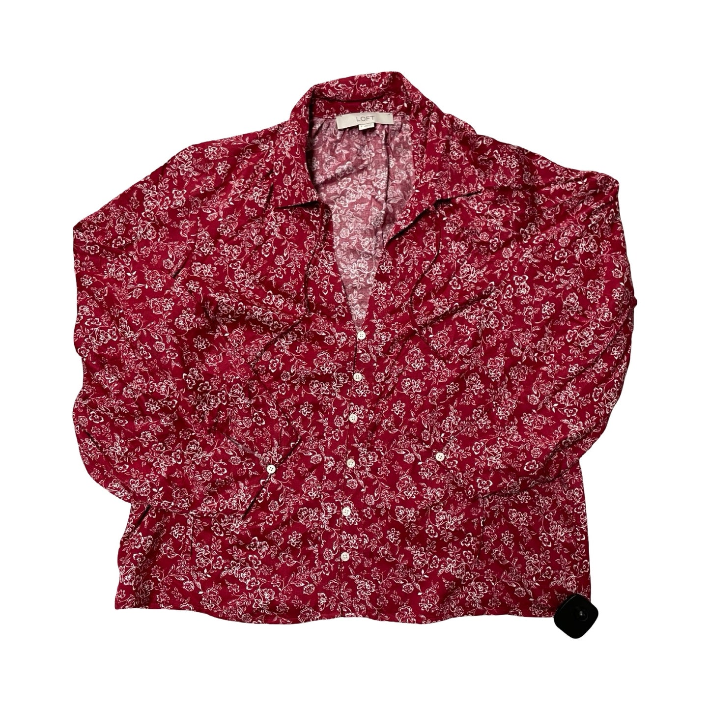 Top Ls By Loft In Red & White, Size:S