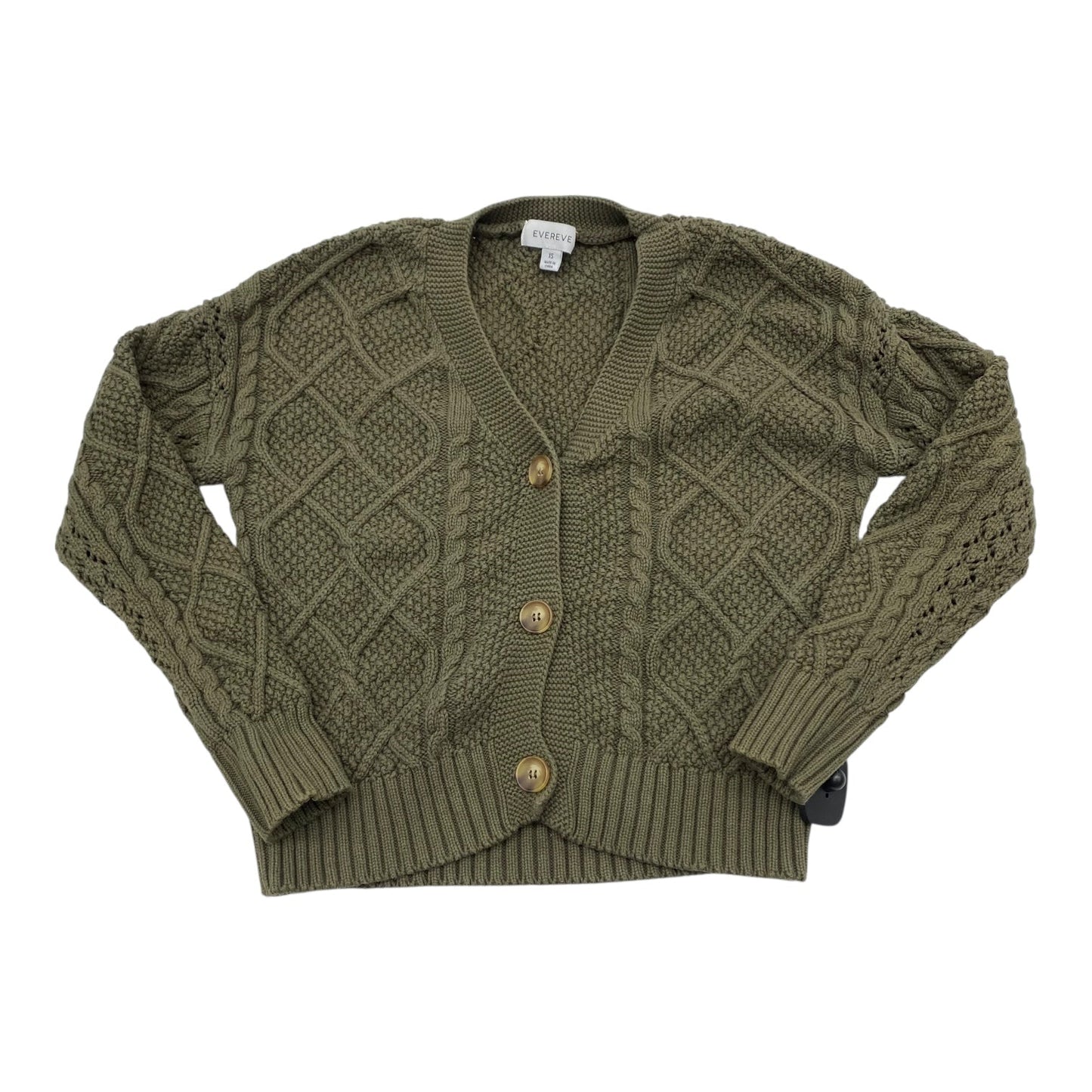 Sweater Cardigan By Evereve In Green, Size:Xs