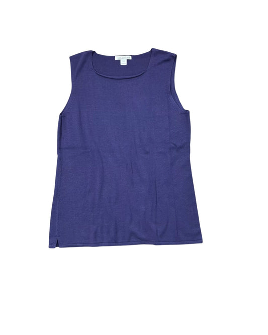 Top Sleeveless By Coldwater Creek In Purple, Size:M