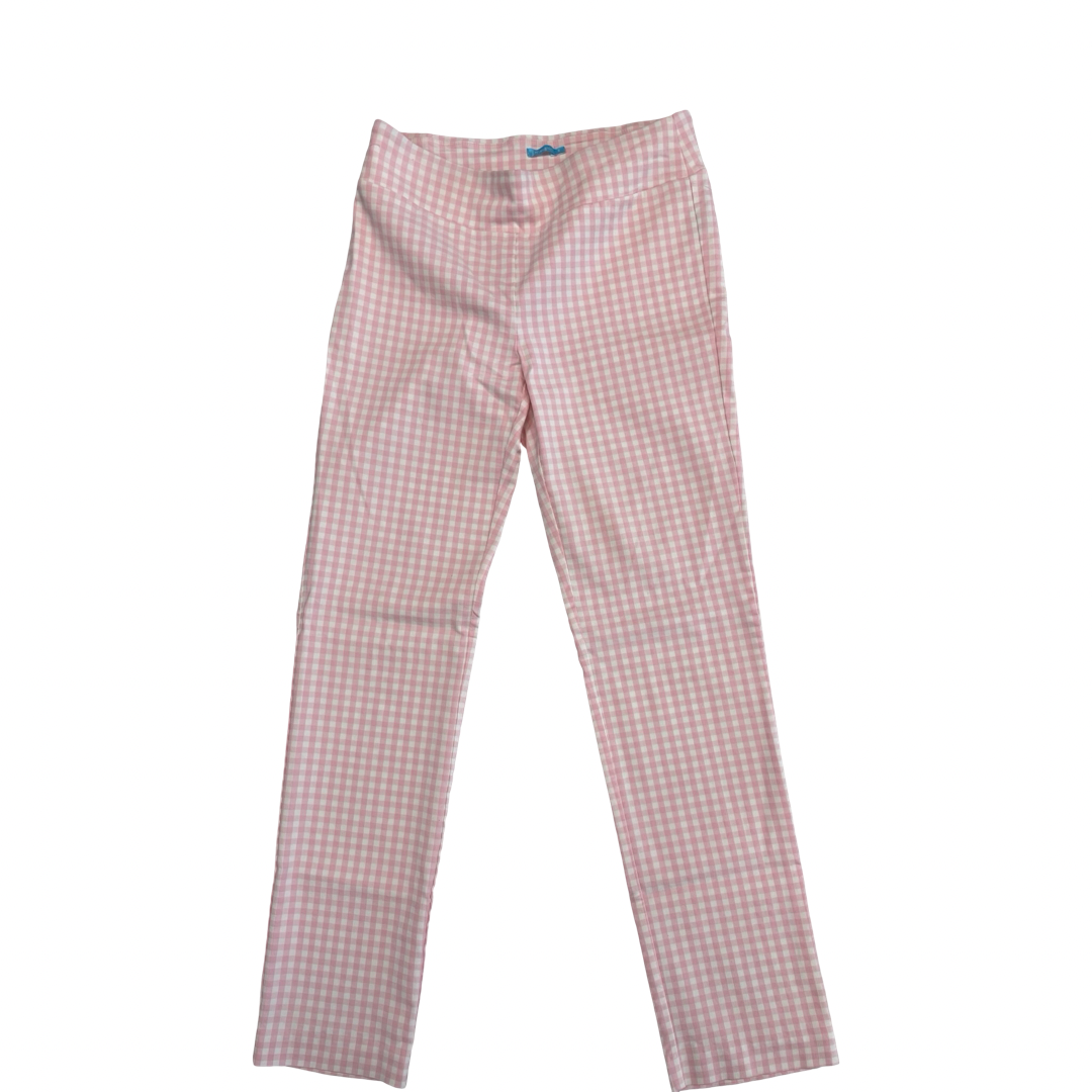 Pants Cropped By J Mclaughlin In Pink & White, Size:8