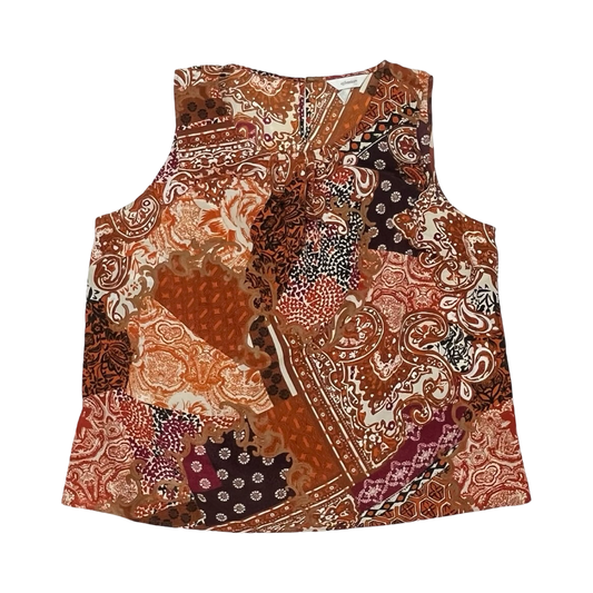 Blouse Sleeveless By Cj Banks In Multi, Size:1X