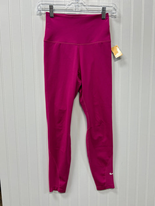 Athletic Leggings By Nike Apparel In Pink, Size:Xs