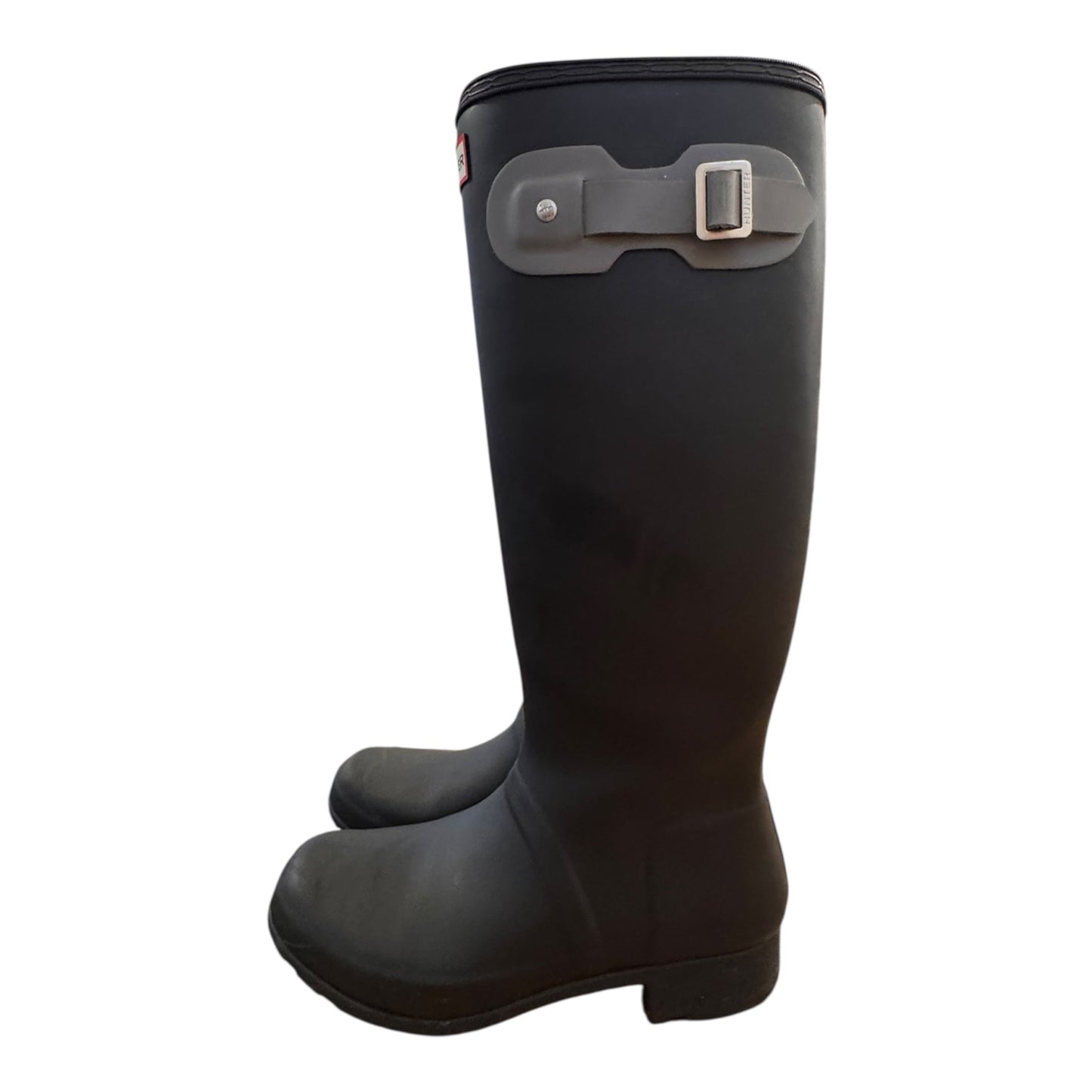 Boots Rain By Hunter In Black, Size:9