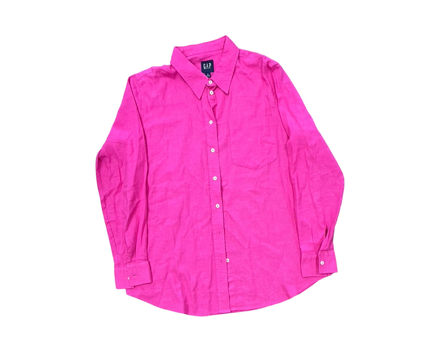 Blouse Ls By Gap In Pink, Size:M