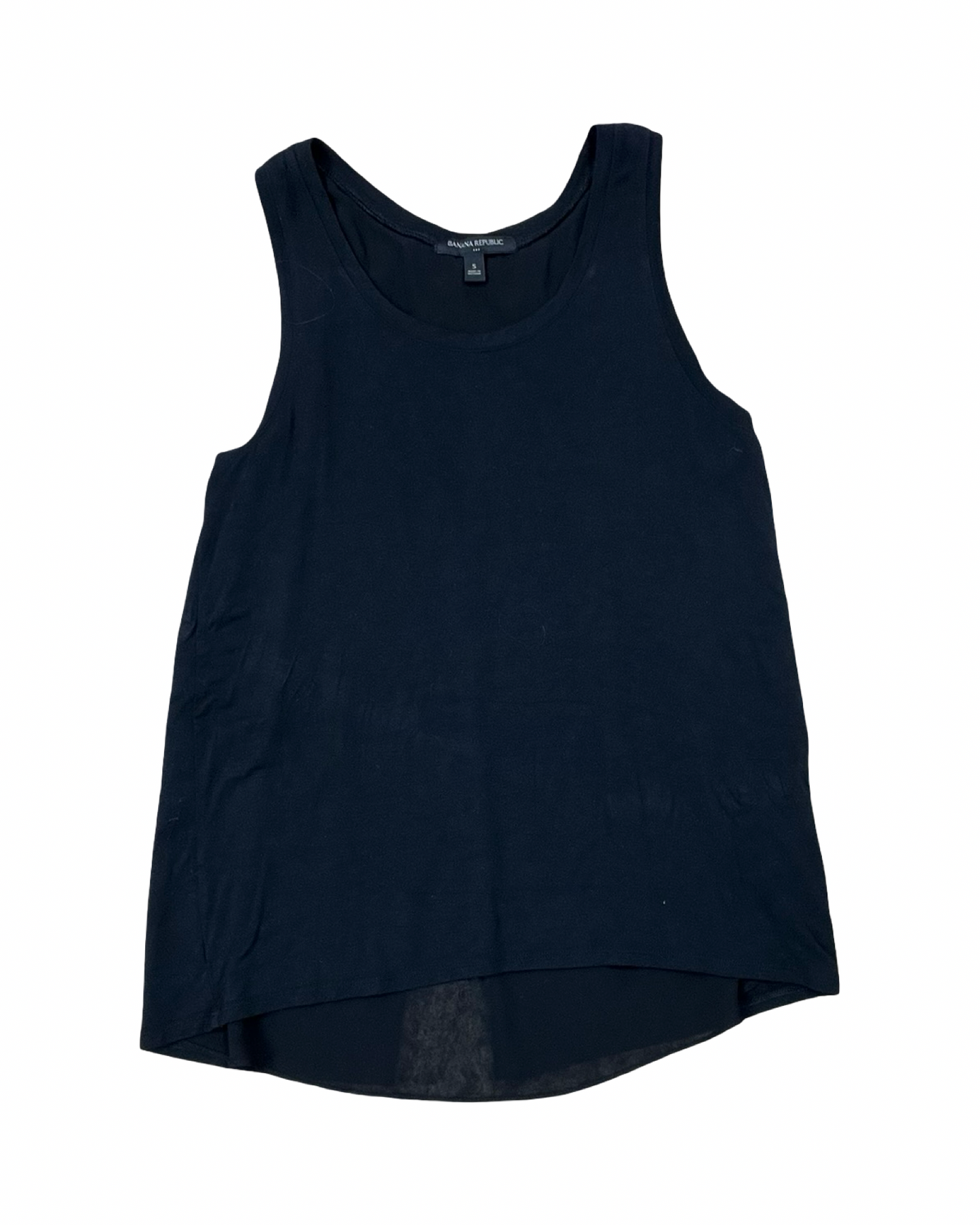 Top Sleeveless By Banana Republic In Black, Size:S