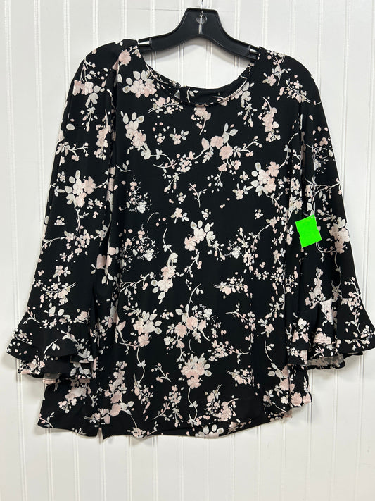 Top Ls By Karl Lagerfeld In Black, Size:1X