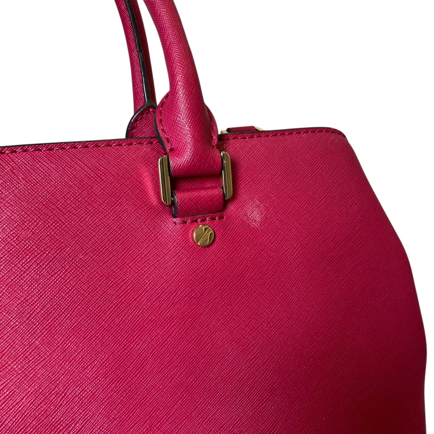 Handbag Designer By Michael Kors In Dark Magenta, Size:Medium