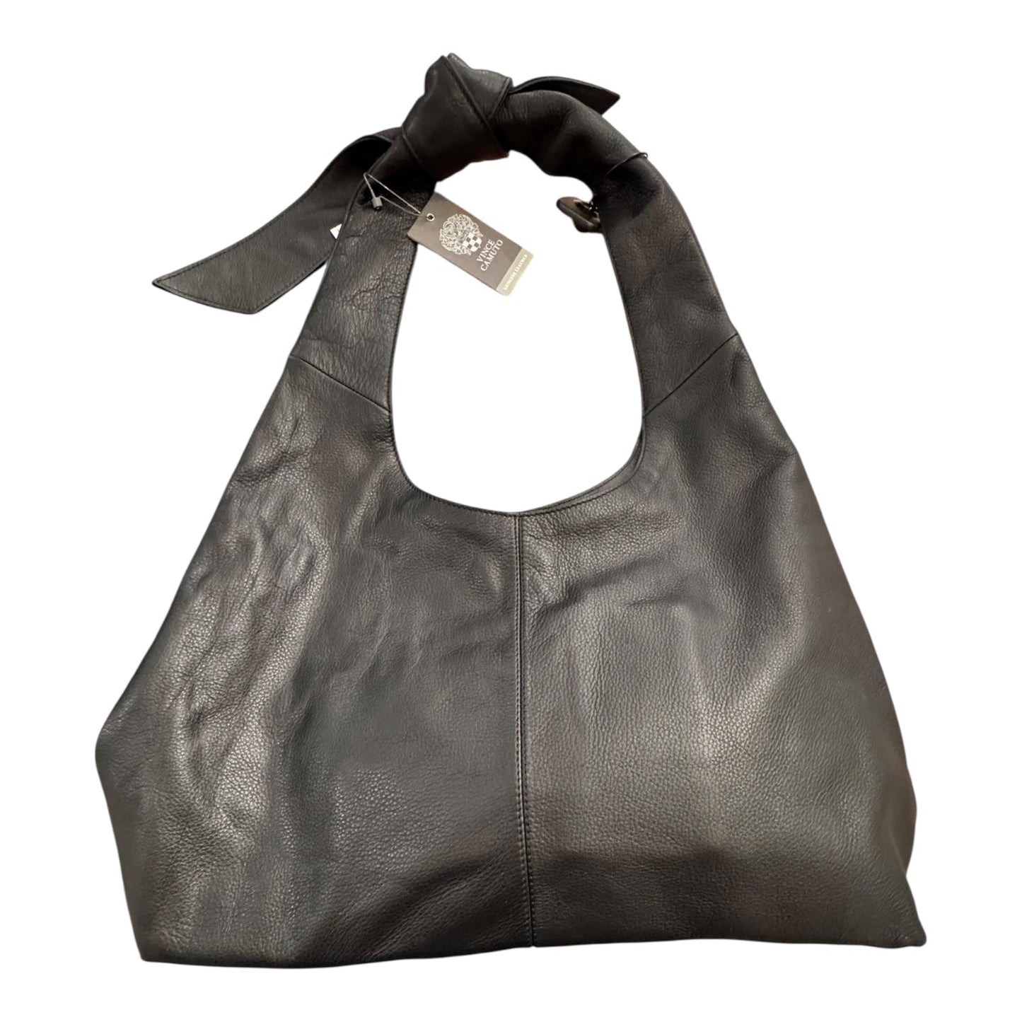 Handbag Leather By Vince Camuto In Black, Size:Large