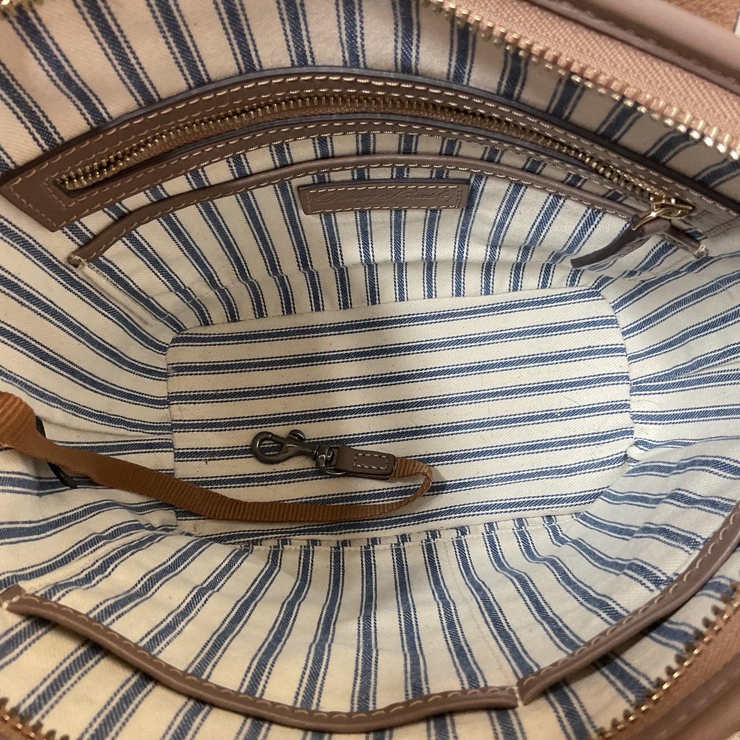 Handbag Designer By Dooney And Bourke In Taupe, Size:Small