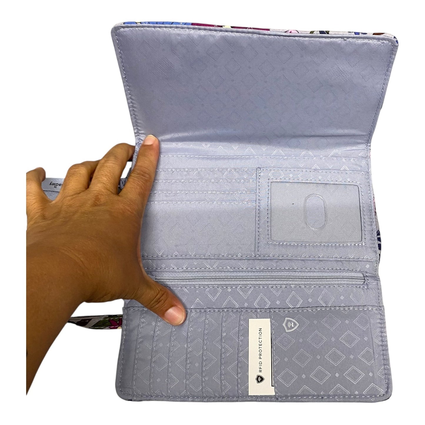 Crossbody By Vera Bradley In Blue & Purple, Size:Medium