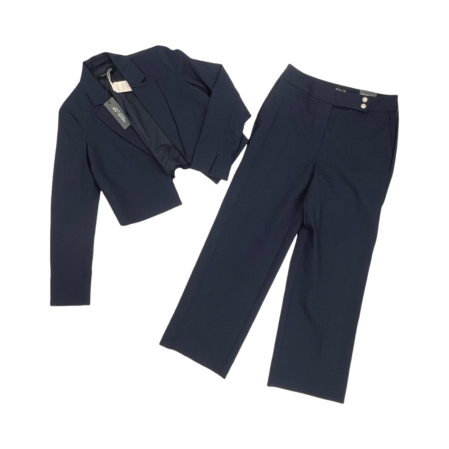Pants Suit 2Pc By Rachel Zoe In Blue, Size:8